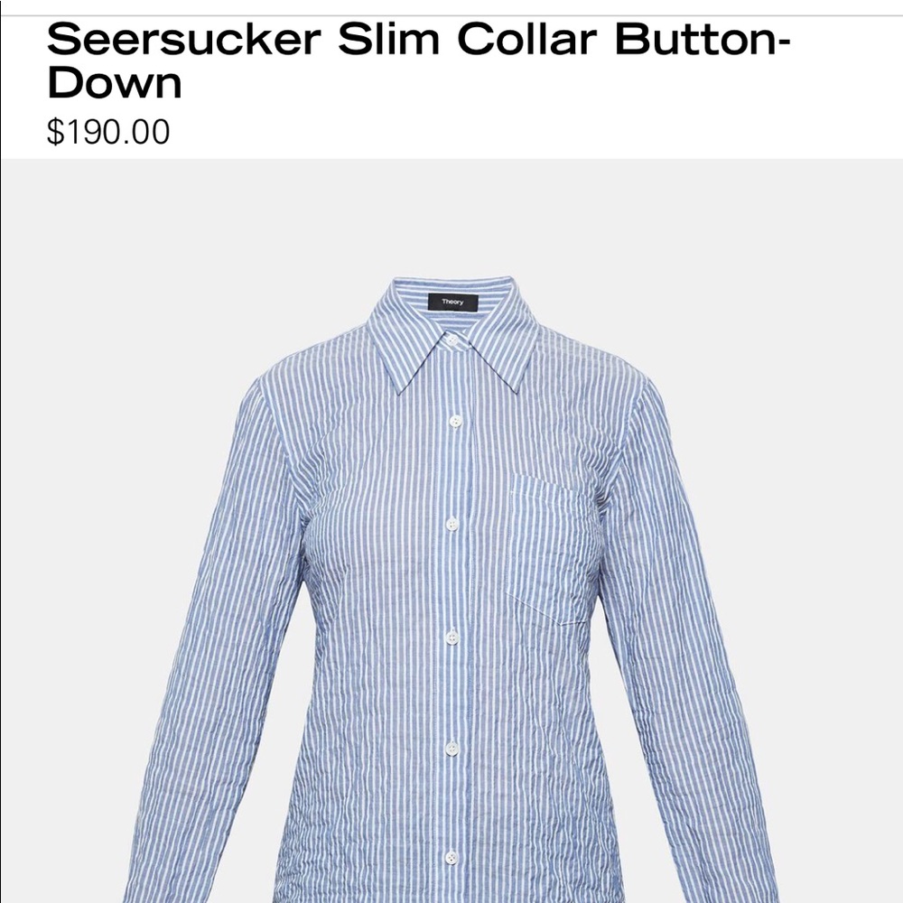 Striped business casual button down